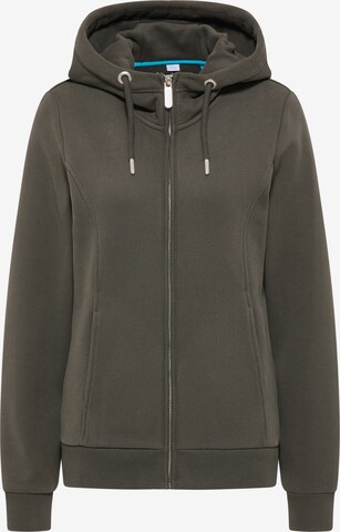 TALENCE Zip-Up Hoodie in Green: front