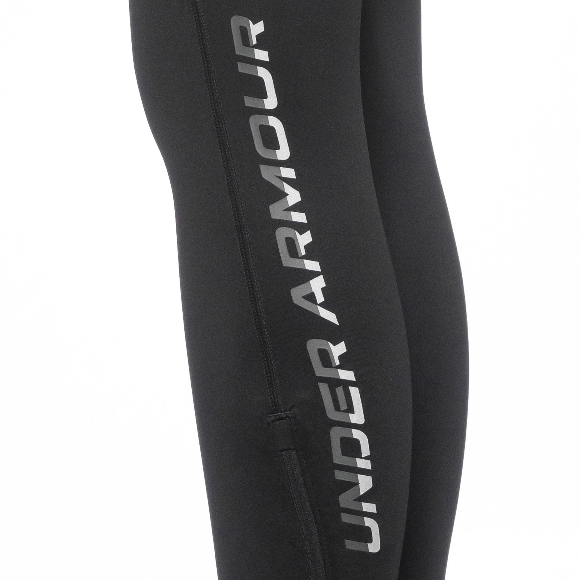UNDER ARMOUR Skinny Sporthose 'Qualifer Elite Cold' in Schwarz
