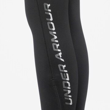 UNDER ARMOUR Skinny Sporthose 'Qualifer Elite Cold' in Schwarz