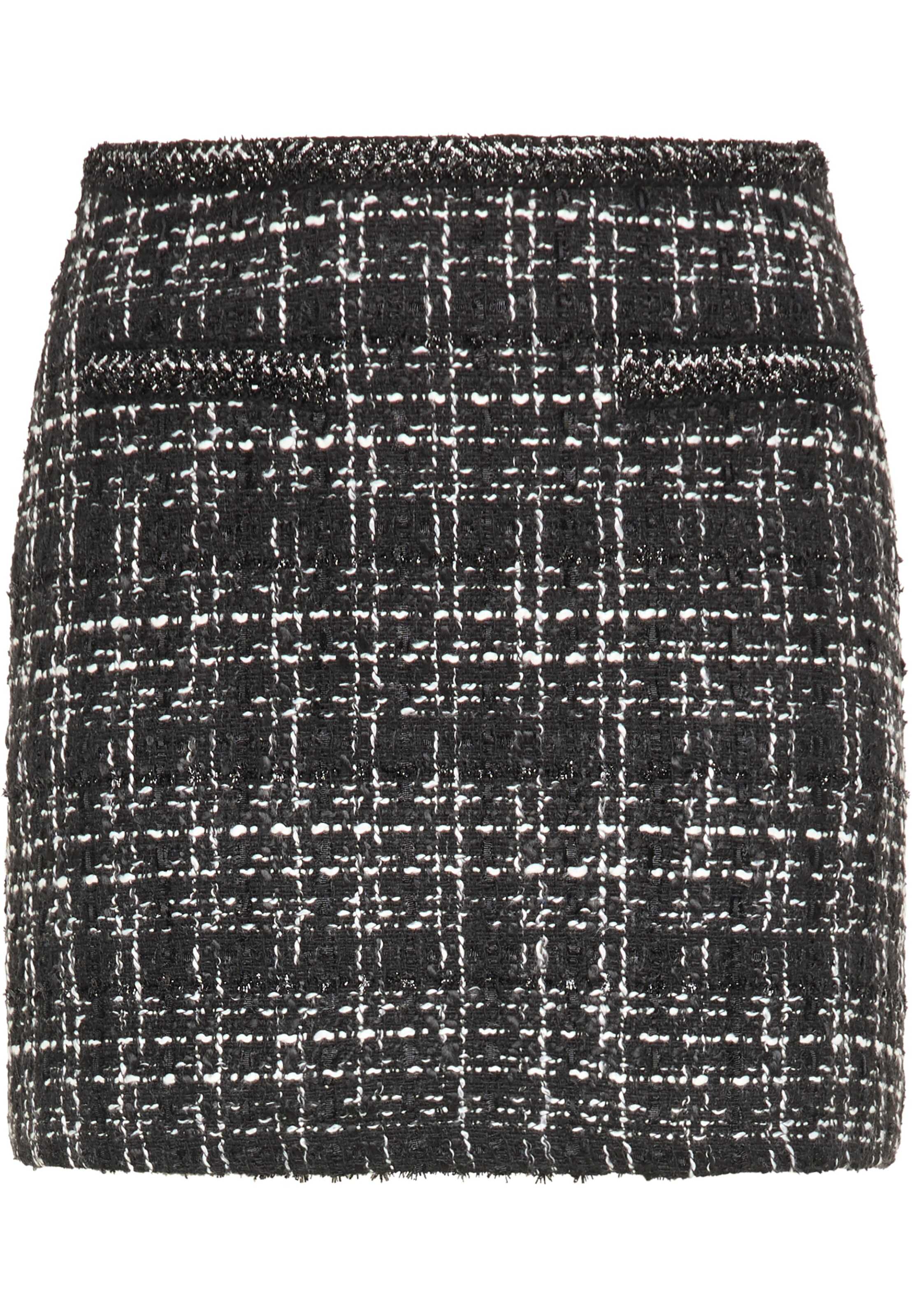 melns faina Svārki: no priekšpuses