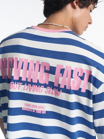 Pull&Bear Póló 'STWD' - kék