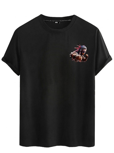 RMK Shirt '“Sommer Häuptling Indigene ”' in Black denim, Item view