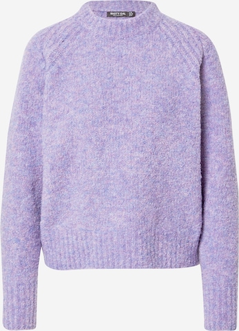 Nasty Gal Sweater in Purple: front