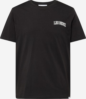 Les Deux - Camiseta en negro: frente