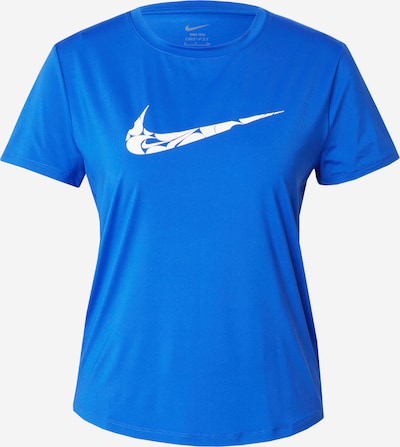 NIKE Functioneel shirt 'ONE SWSH HBR' in de kleur Royal blue/koningsblauw / Wit, Productweergave