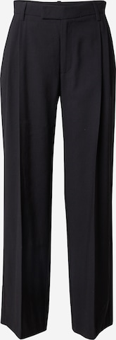 Lindex - Pierna ancha Pantalón plisado 'Spring' en negro: frente