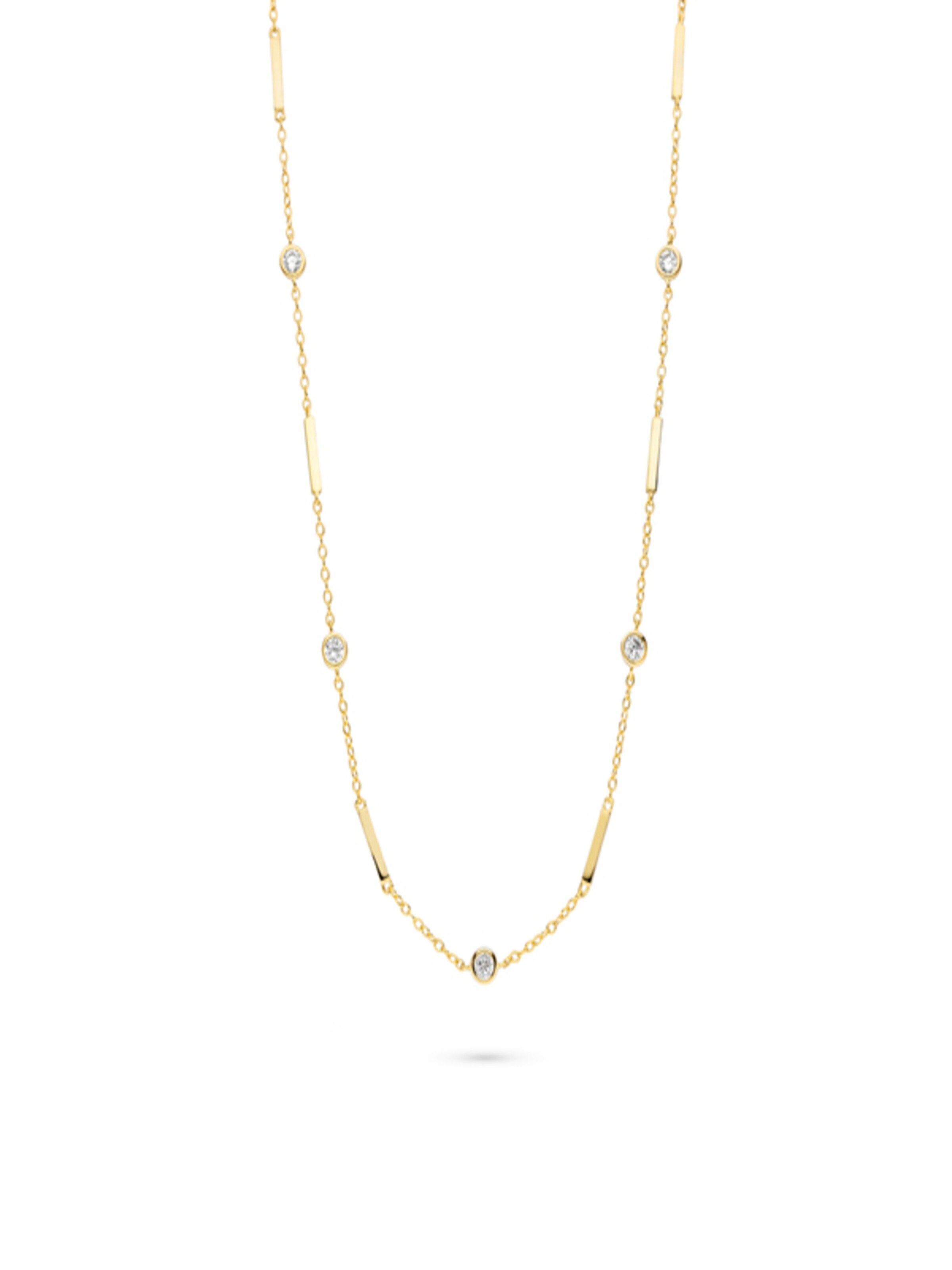 Fiocco Jewelry Necklace 'Stella' in Yellow: front