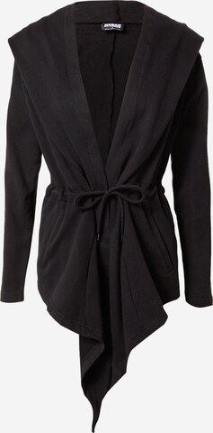 Cardigan Urban Classics en noir : devant