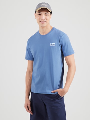 mėlyna EA7 Emporio Armani Marškinėliai: priekis