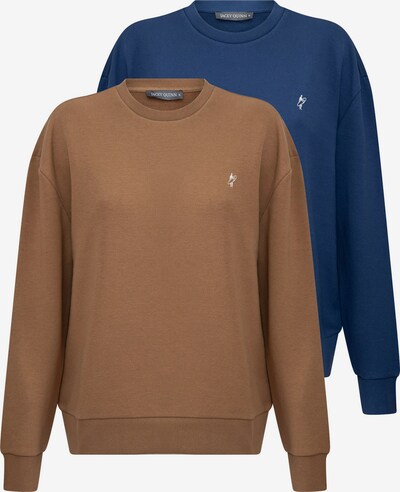 Jacey Quinn Sweatshirt in blau / braun, Produktansicht