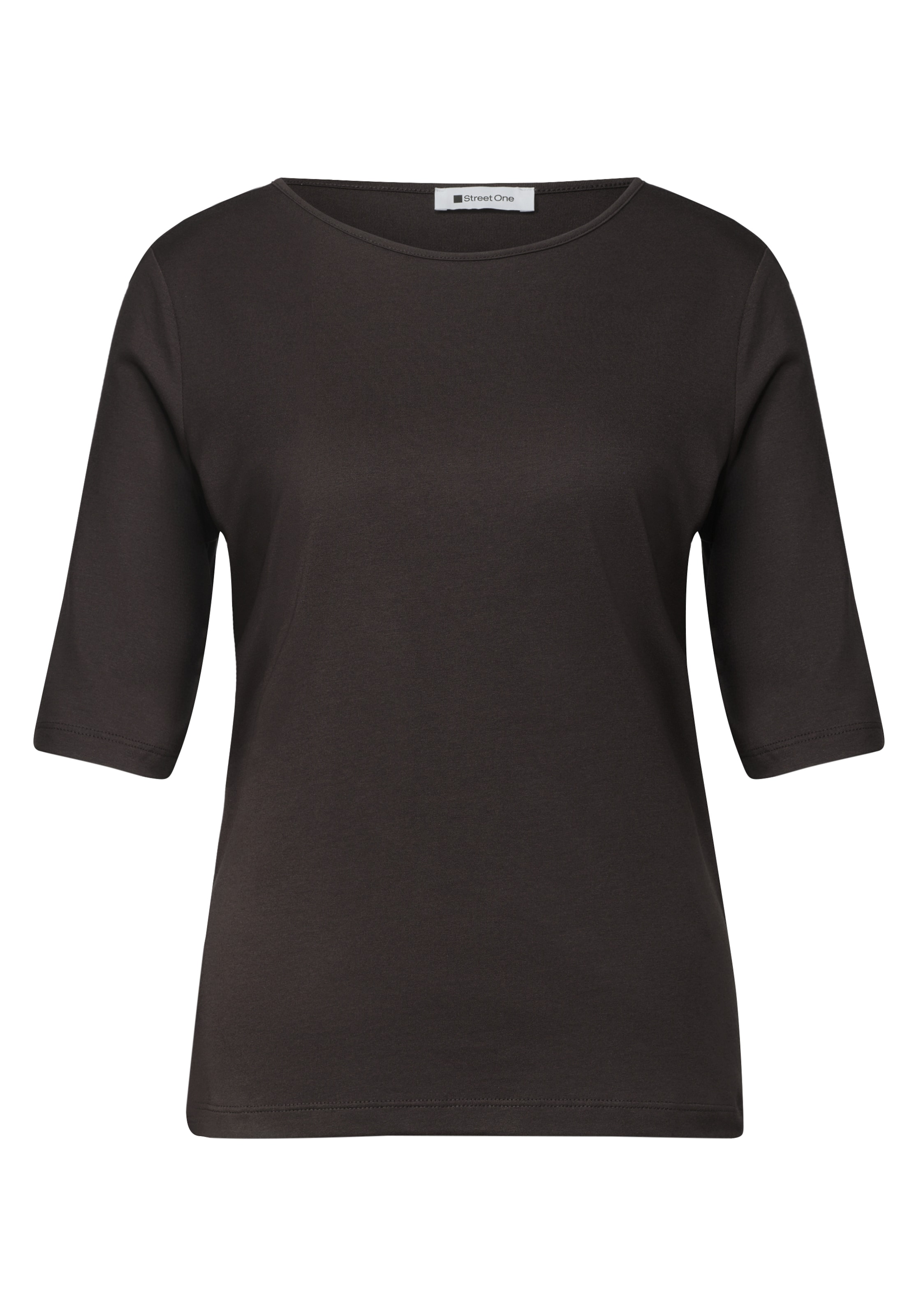 STREET ONE Shirt in Brown: front