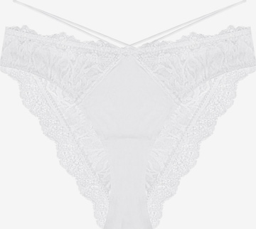 Panty 'Slip Notty, nahtlos, florale Spitze, mit Baumwollzwickel' di ESOTIQ in beige: frontale