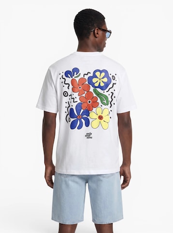 Only & Sons Shirt 'ONSFLEURI' in White: front