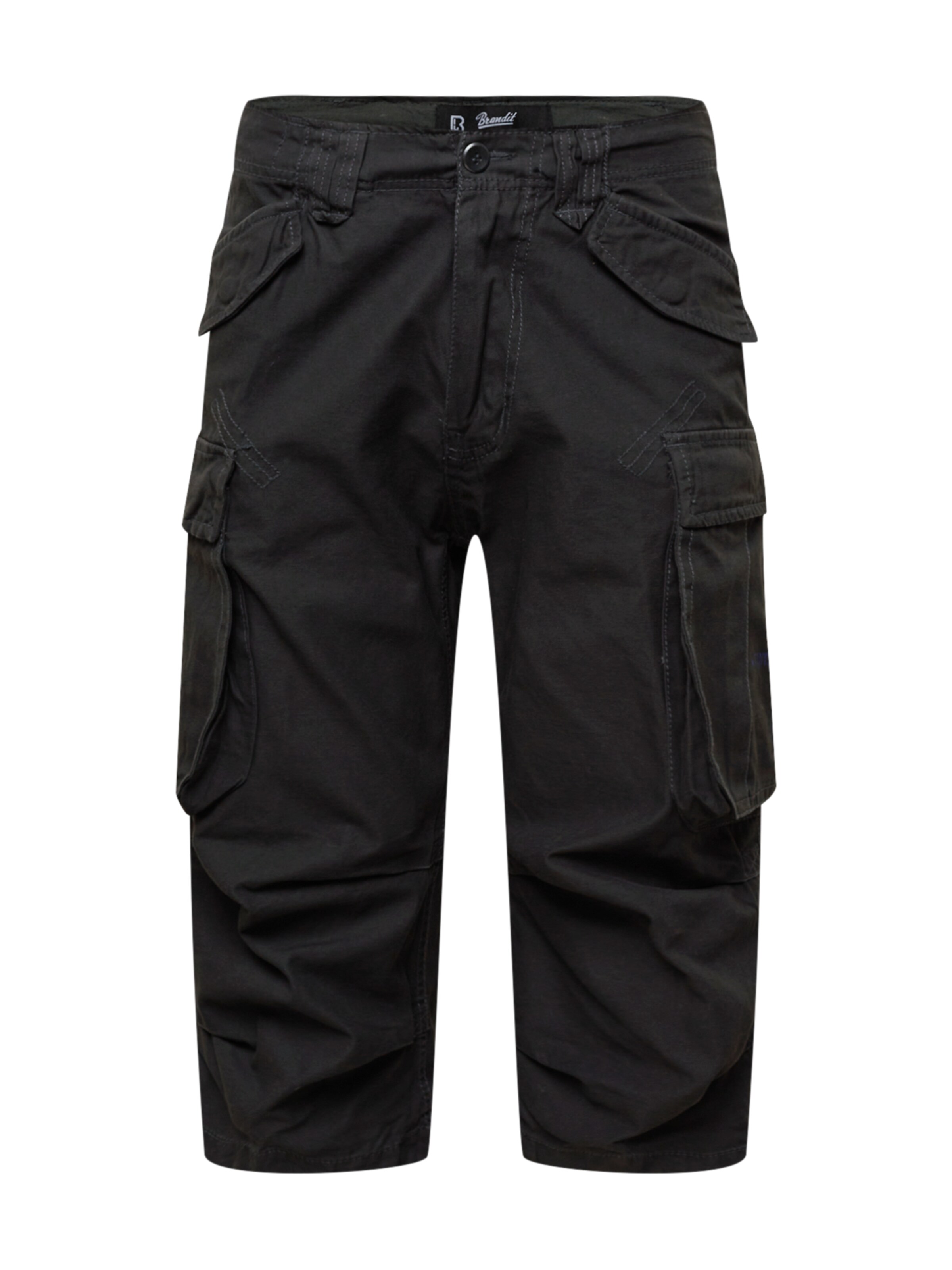 Brandit - regular Pantalón cargo en gris: frente