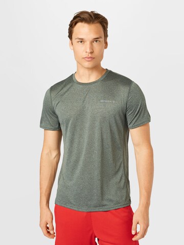 Superdry Performance Shirt in Green: front