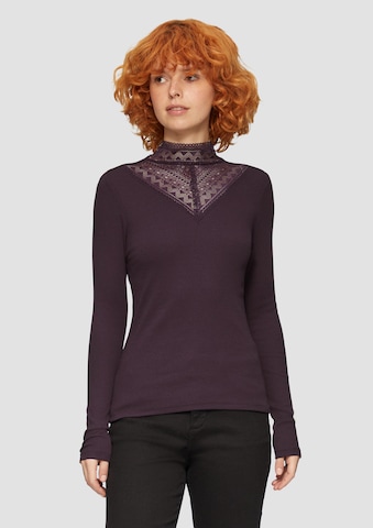 T-shirt QS en violet : devant