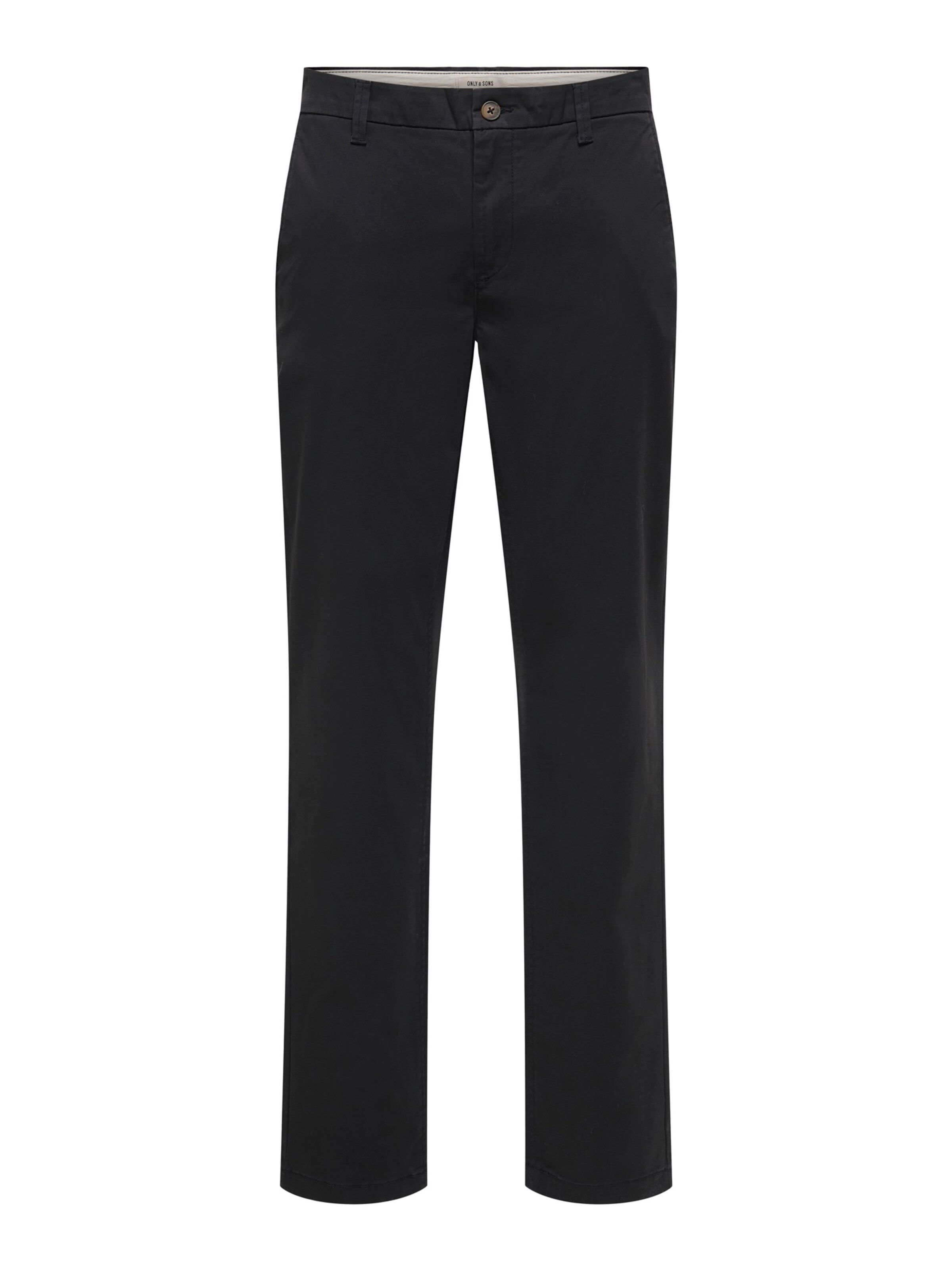 Only & Sons Chino trousers 'ONSWEFT' in Black: front