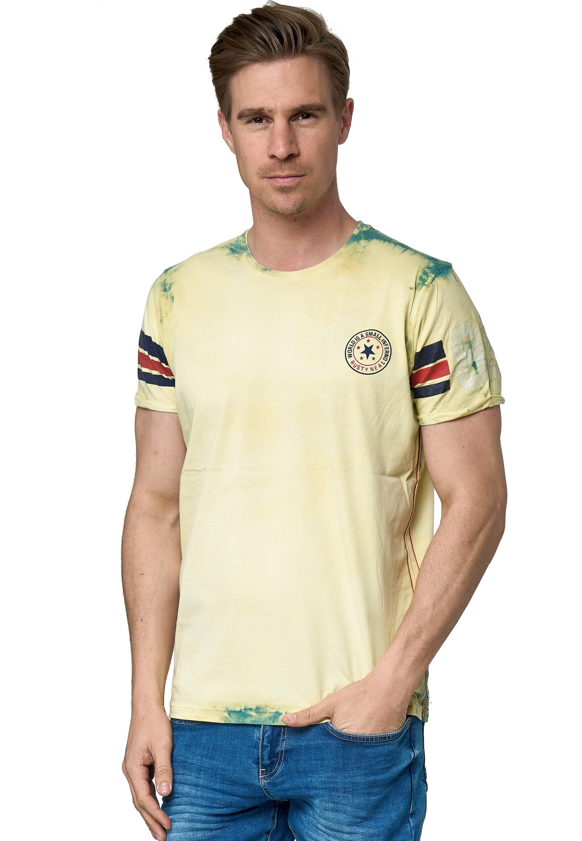 Rusty Neal Shirt in Groen: voorkant