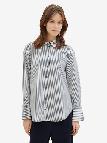 TOM TAILOR DENIM Blouse in Blue