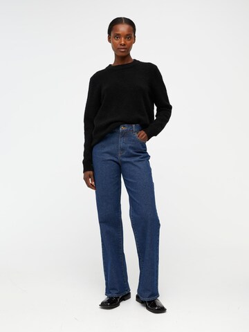 OBJECT Wide leg Jeans 'Marina' i blå