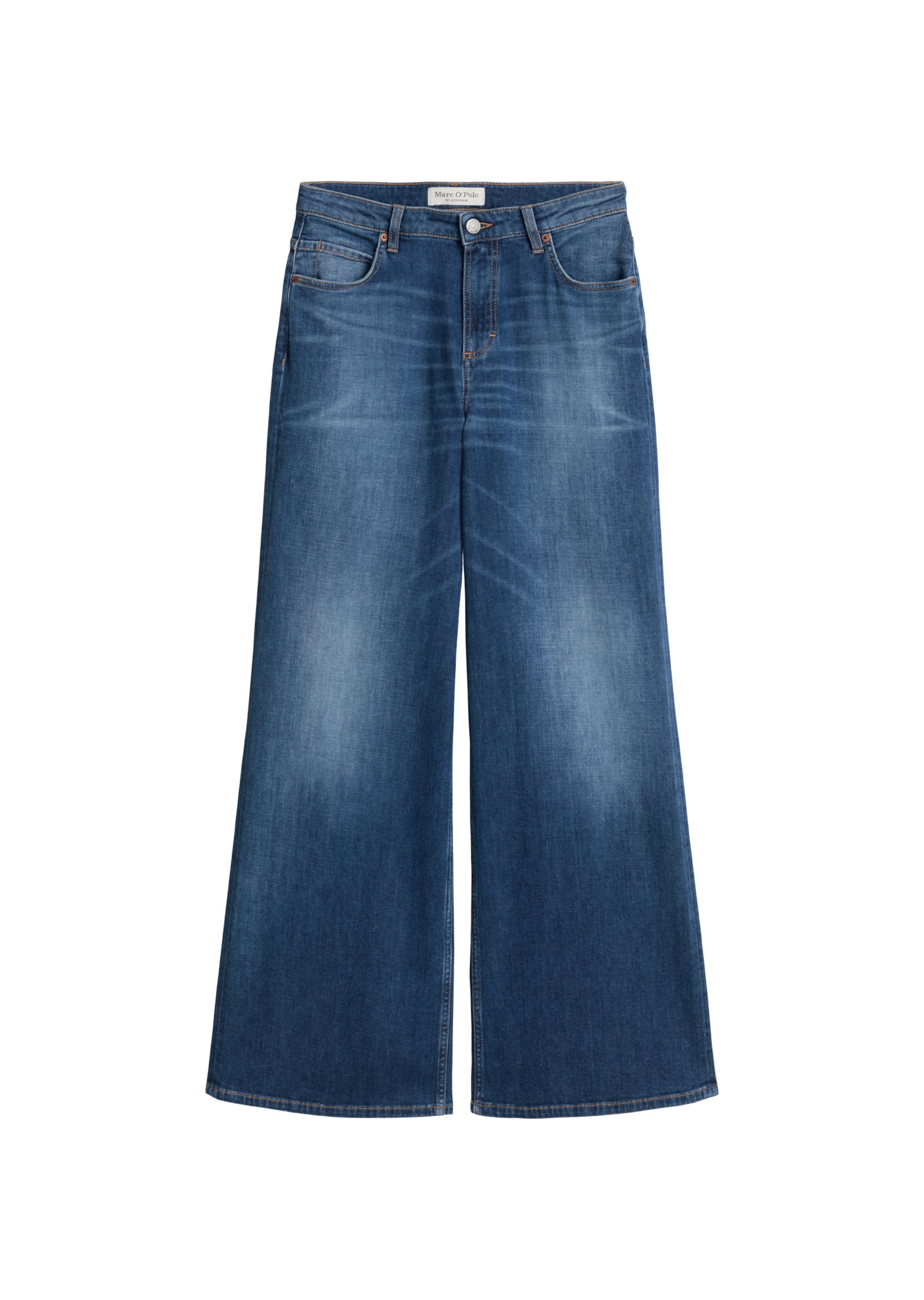 Marc O'Polo Wide leg Jeans 'Lania' in Blauw: voorkant
