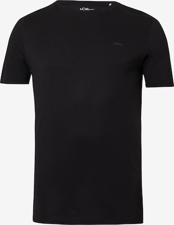 s.Oliver T-Shirt in Schwarz: Vorderseite