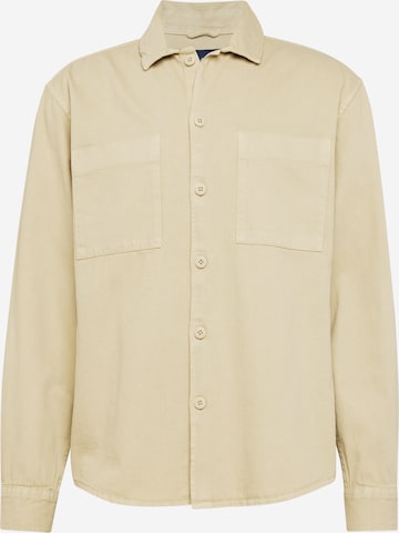 Springfield Comfort fit Button Up Shirt in Beige: front