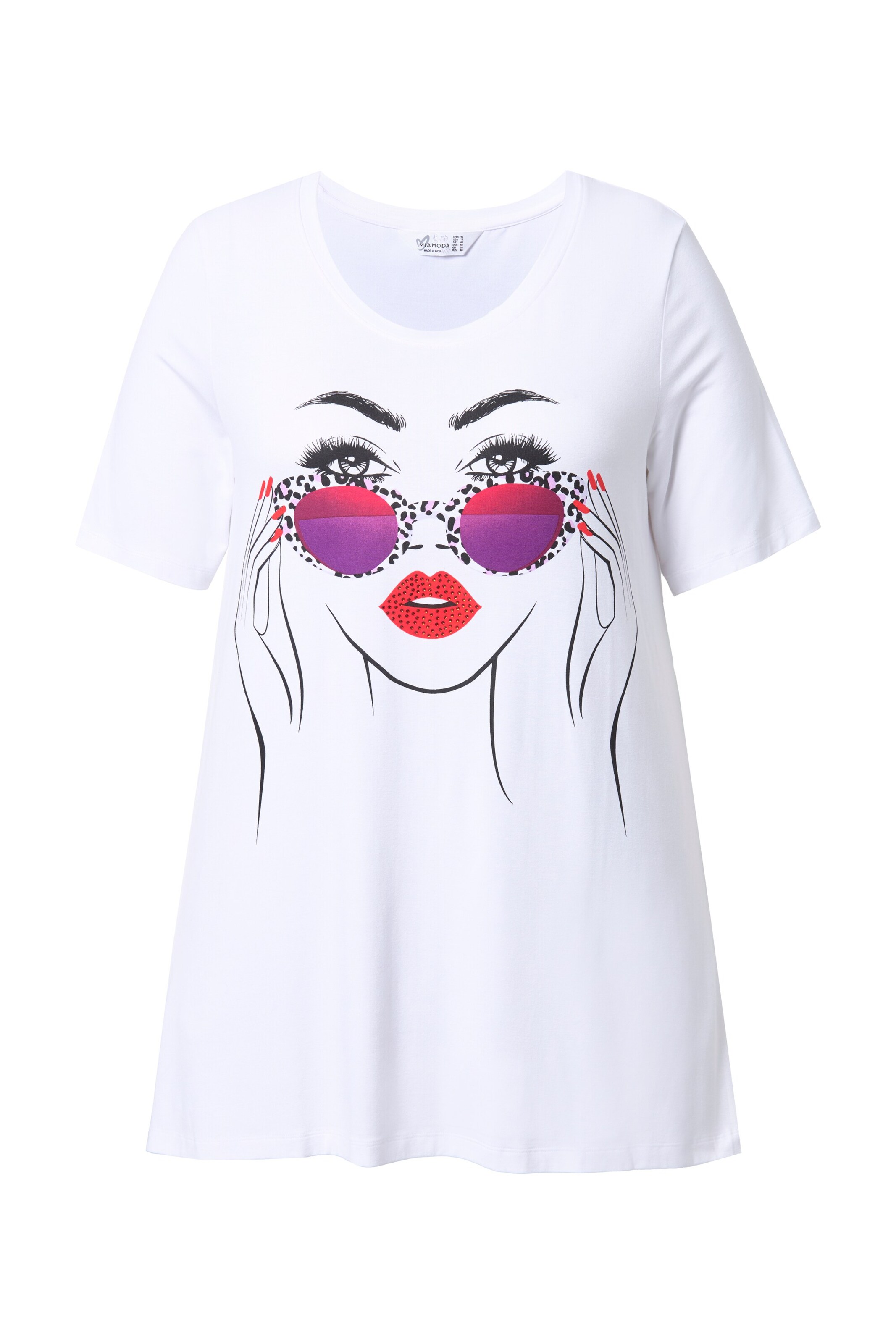 MIAMODA Oversized shirt in White: front