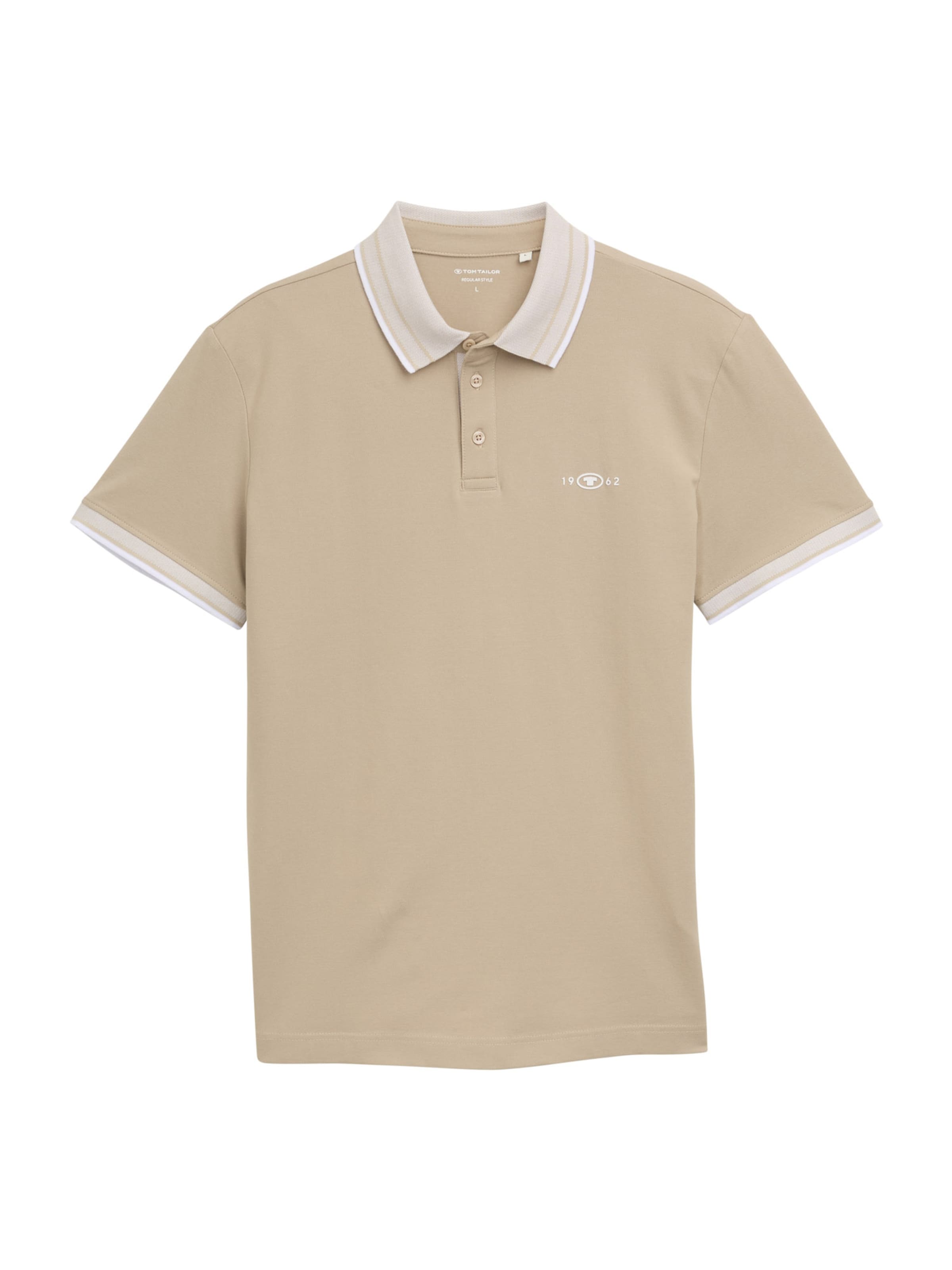 TOM TAILOR Μπλουζάκι σε μπεζ: μπροστά