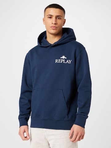REPLAY Sweatshirt in Blue: front