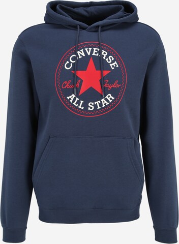 CONVERSE Sweatshirt 'Go-To All Star' in Blauw: voorkant