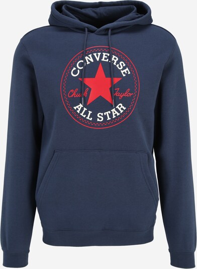 CONVERSE Sweatshirt 'Go-To All Star' in de kleur Navy / Rood / Wit, Productweergave