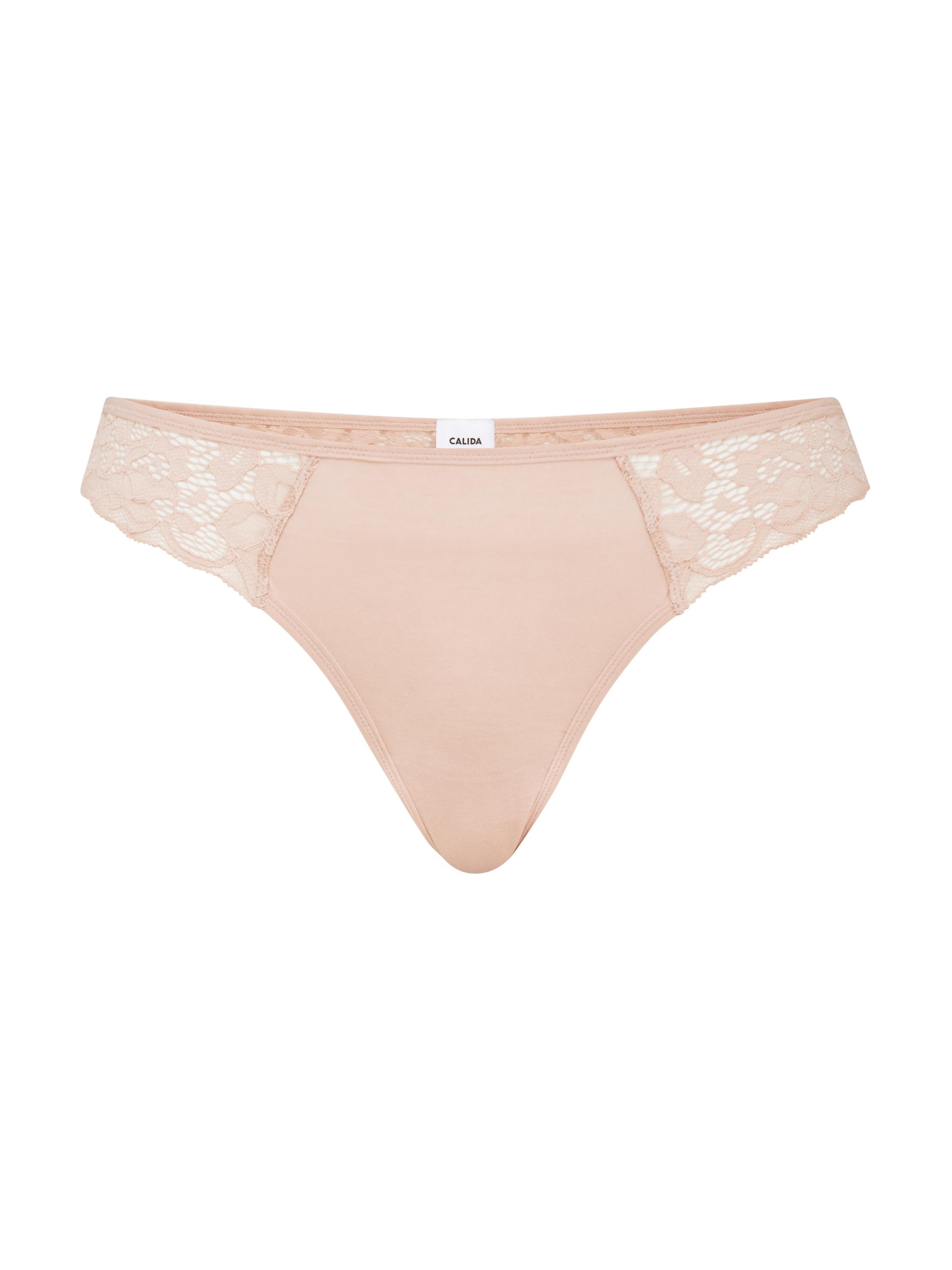 CALIDA String 'Natural Comfort Lace' in Roze: voorkant