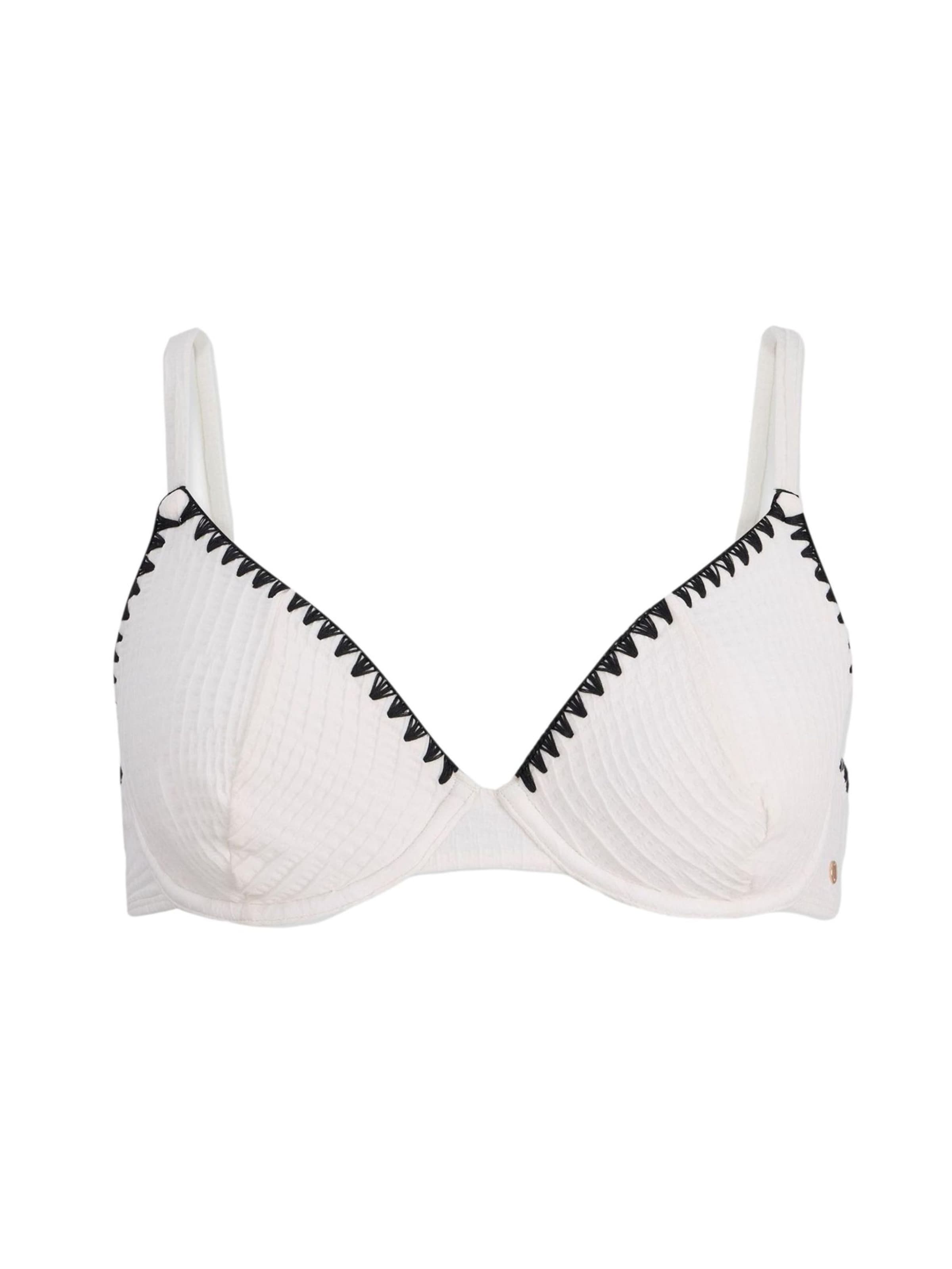 Mint Velvet Triangel Bikinitop in Weiß: Vorderseite