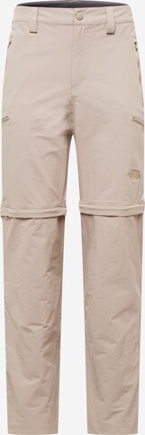 Pantalon outdoor 'Exploration' THE NORTH FACE en beige : devant