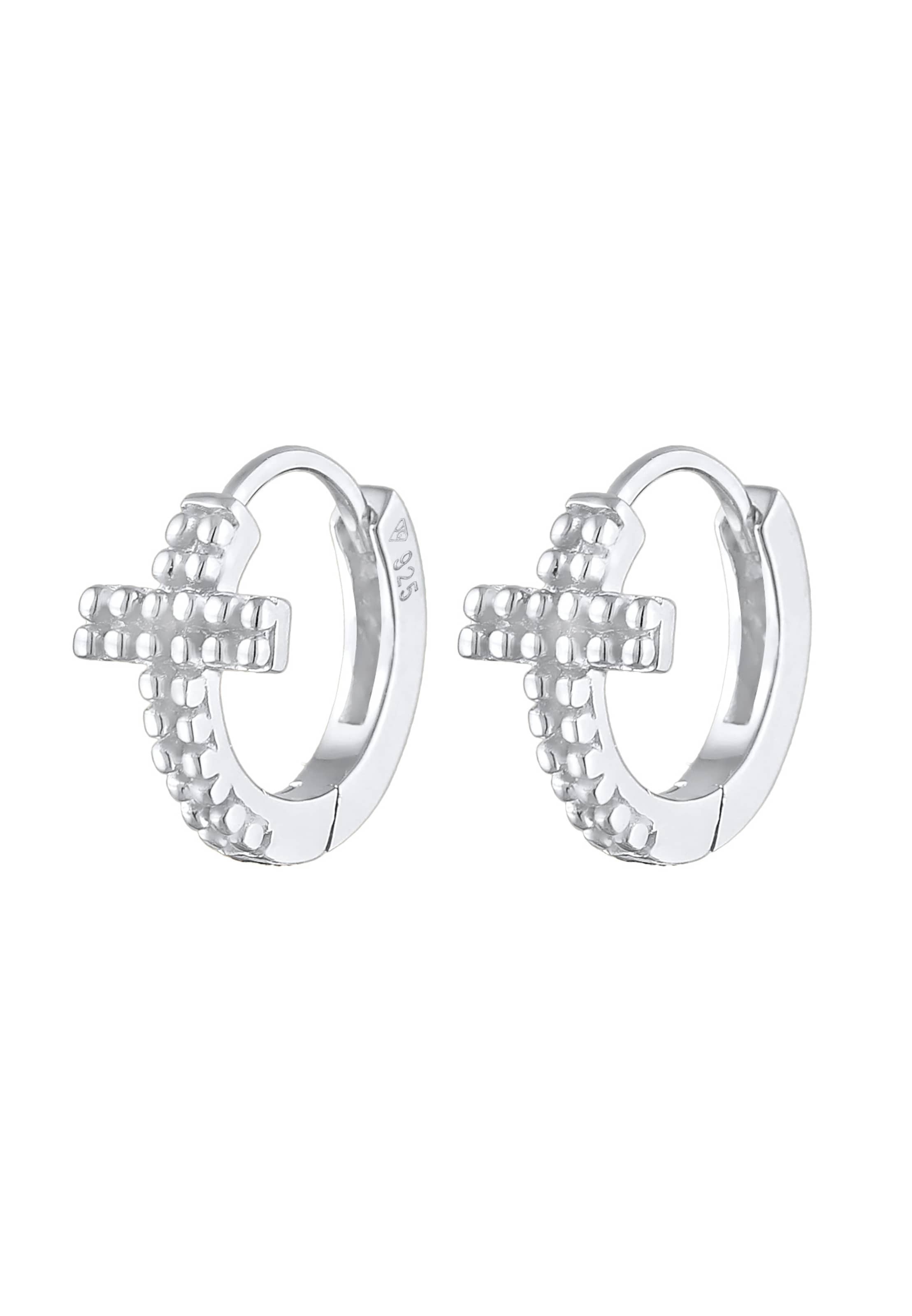 ELLI Kolczyki w kolorze srebrny: przód