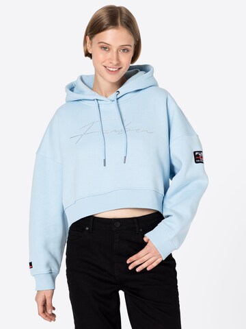 FUBU Sweatshirt in Blauw: voorkant