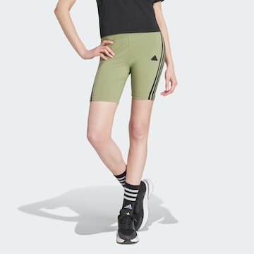 Skinny Pantalon de sport ' Future Icons 3-Stripes Bike Shorts ' ADIDAS SPORTSWEAR en vert : devant