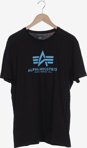 ALPHA INDUSTRIES Shirt in XXL in Black: front