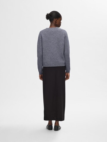 Pull-over 'Ana' SELECTED FEMME en gris