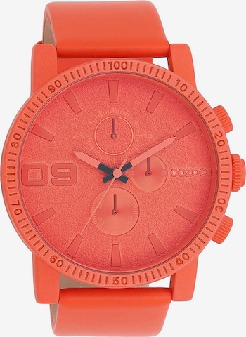 OOZOO Analog Watch in Orange: front