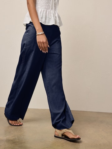 Wide Leg Pantalon Next en bleu : devant