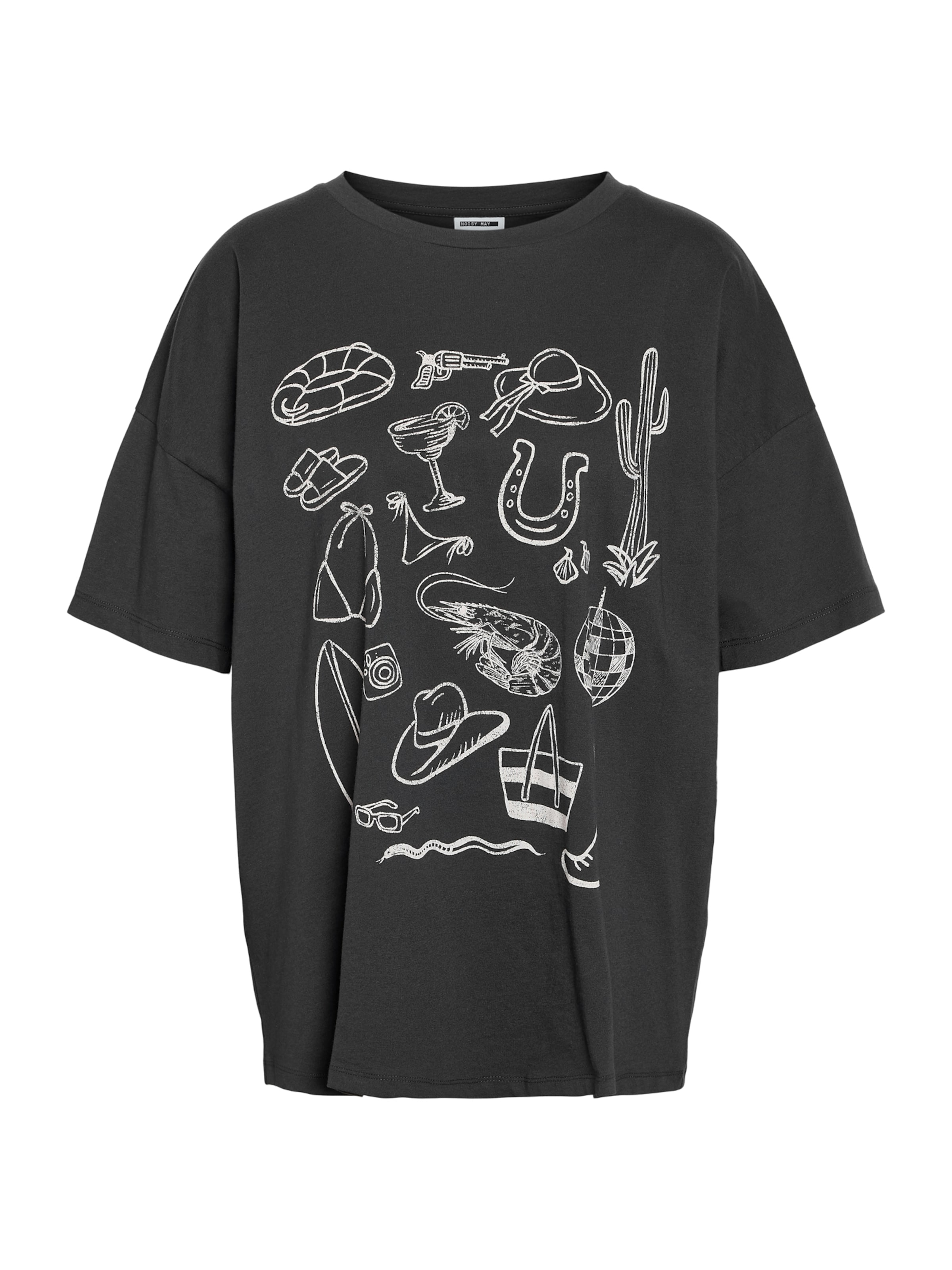 Noisy may Tričko 'NMIDA' – šedá: přední strana