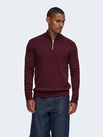 Only & Sons Pullover 'ONSALEX' in Rot: Vorderseite