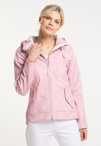 Veste fonctionnelle Schmuddelwedda en rose : devant