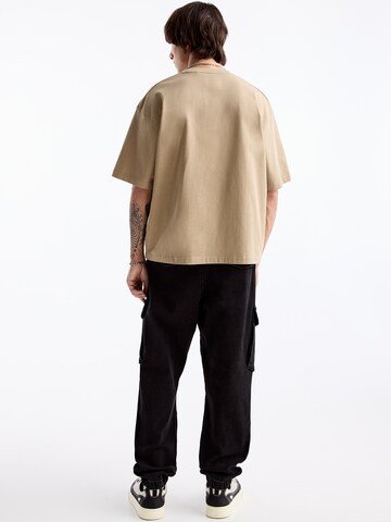 Pull&Bear Tapered Cargo farmer - fekete