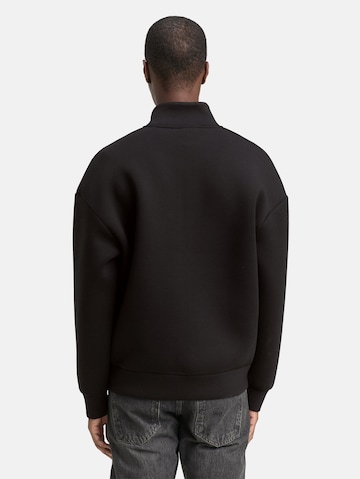 TOM TAILOR DENIM Sweatvest in Zwart