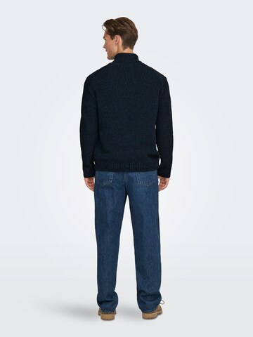 Only & Sons Sweater 'ONSJoin' in Blue