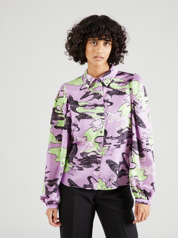 NÜMPH Bluse 'WANDA' in Lila: Vorderseite