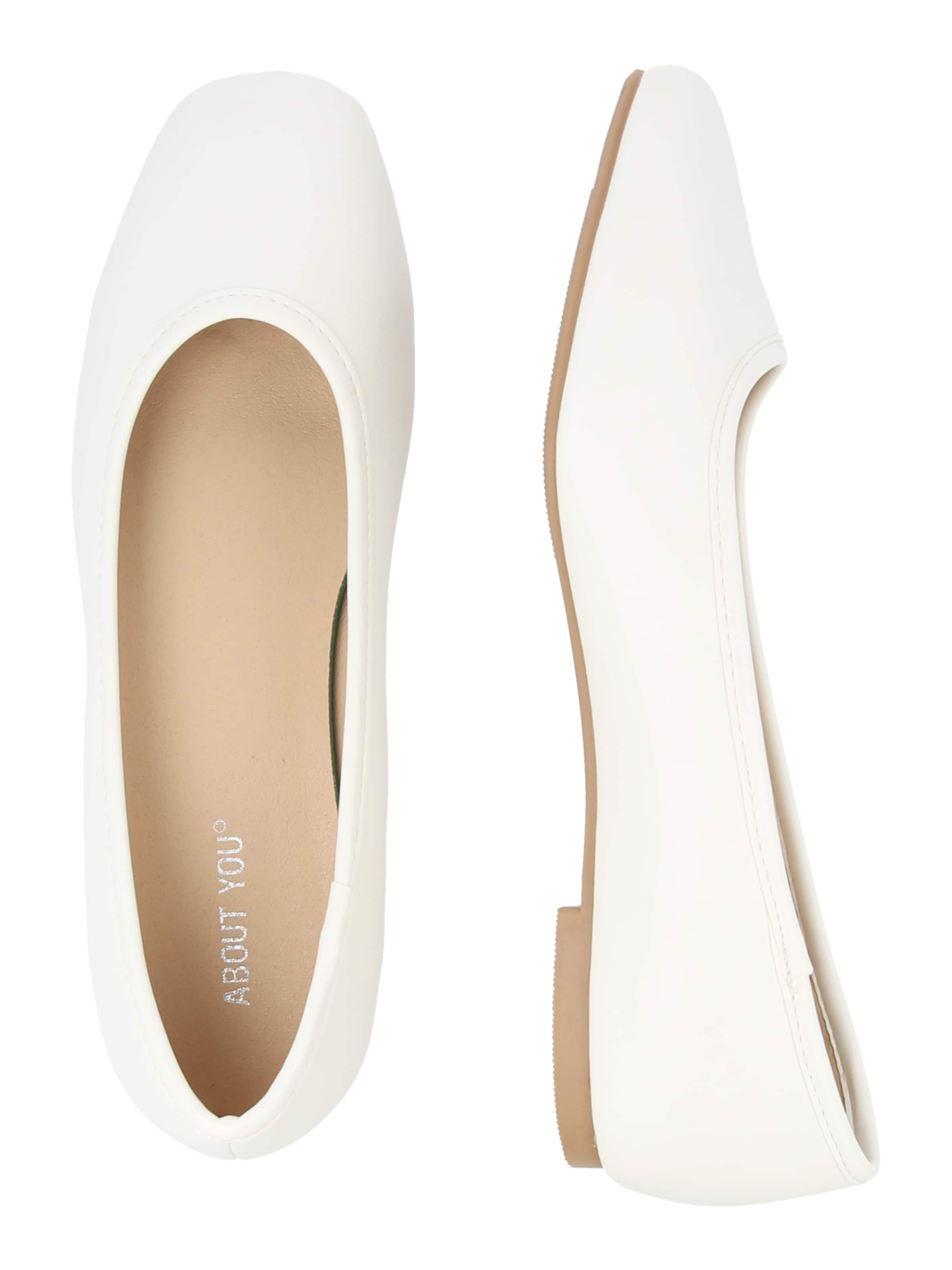 ABOUT YOU Ballet Flats 'Anita' in White
